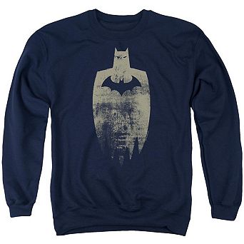 Batman Gold Silhouette Adult Crewneck Sweatshirt