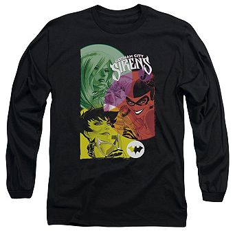 Batman Gotham Sirens Long Sleeve Adult T-shirt