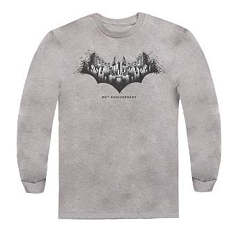 Batman Gotham Shield Long Sleeve Adult T-shirt