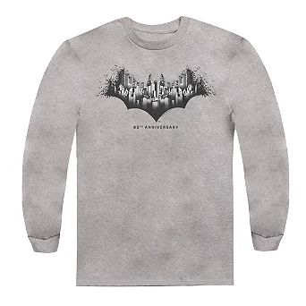Batman Gotham Shield Long Sleeve Adult T-shirt