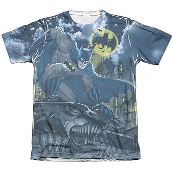 Batman Gotham Gargoyle Adult 65/35 Poly/Cotton Short Sleeve T-Shirt