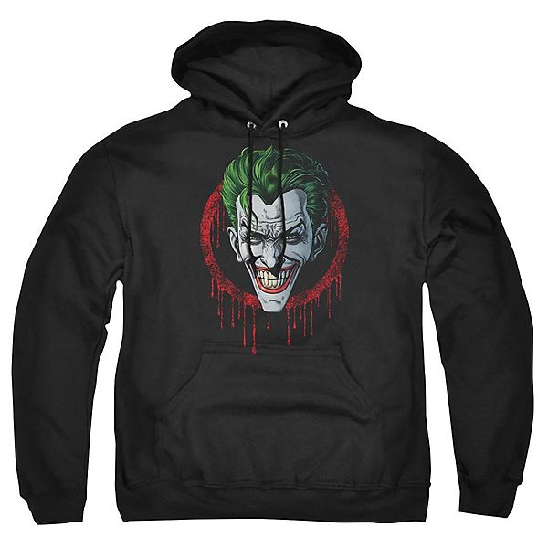 Batman Joker Drip Adult Pull Over Hoodie