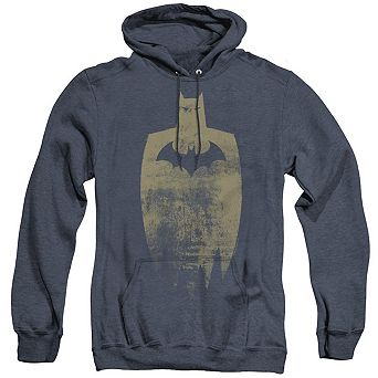 Batman Gold Silhouette Adult Heather Hoodie
