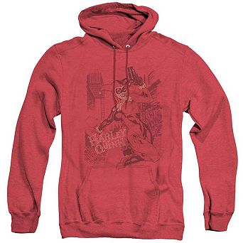 Batman Harleys Packing Adult Heather Hoodie