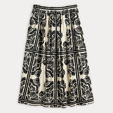Women's Catherine Malandrino Batik Print Midi Skirt