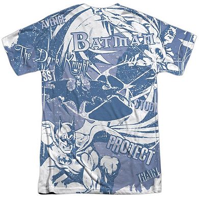 Batman Dark Protector Short Sleeve Adult 100% Poly Crew T-shirt