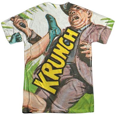 Batman Classic Tv Fighting Back Short Sleeve Adult Poly Crew T-shirt