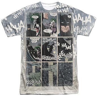 Batman Last Laugh Short Sleeve Adult Poly Crew T-shirt