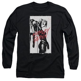 Batman Inked Quinn Long Sleeve Adult T-shirt