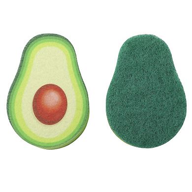 Quirky Kitchen 4-Pack Avocado Sponges