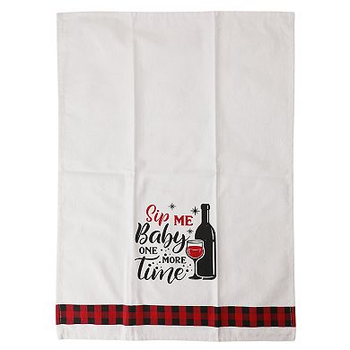 Quirky Kitchen Sip Me Baby One More Time Hand Towel
