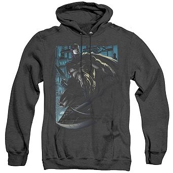 Batman Knight Falls In Gotham Adult Heather Hoodie