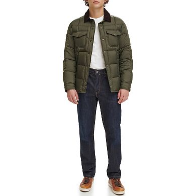 Men's Dockers® Midweight Quilted Shacket with Corduroy Collar