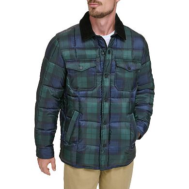 Men's Dockers® Midweight Quilted Shacket with Corduroy Collar