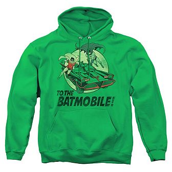 Batman Classic Tv To The Batmobile Adult Pull Over Hoodie