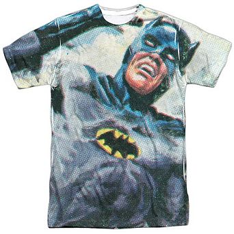 Batman Classic Tv Foliage Short Sleeve Adult Poly Crew T-shirt