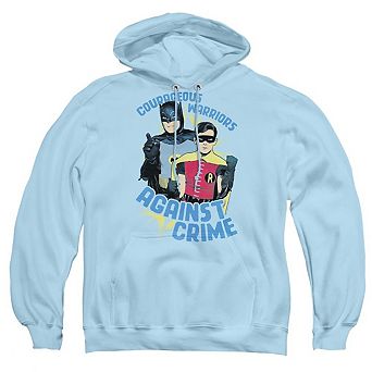 Batman Classic Tv Courageous Warriors Adult Pull Over Hoodie