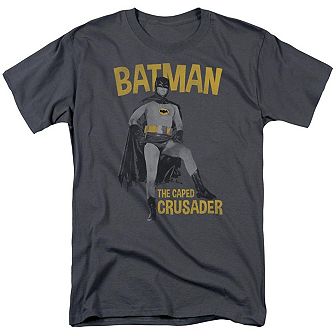 Batman Classic Tv Caped Crusader Short Sleeve Adult T-shirt