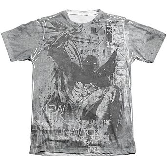 Batman Knight Life Adult 65/35 Poly/cotton Short Sleeve T-shirt