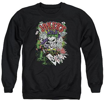 Batman Jokers Wild Adult Crewneck Sweatshirt