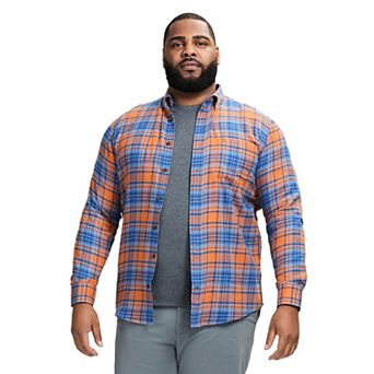 Big & Tall IZOD Stratton Flannel Long Sleeve Button Down Shirt