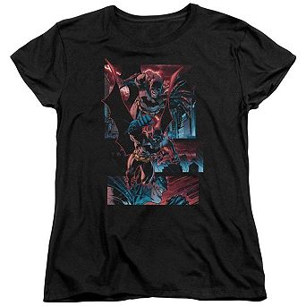 Batman Dark Knight Panels Short Sleeve Womens T-shirt