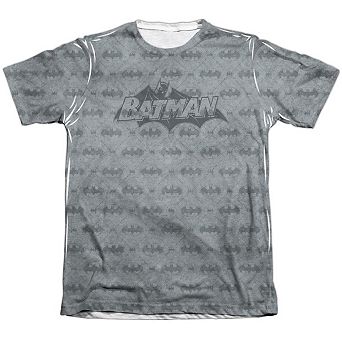 Batman Classic Bat Argyle Adult 65/35 Poly/cotton Short Sleeve T-shirt