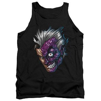 Batman Just Face Adult Tank Top