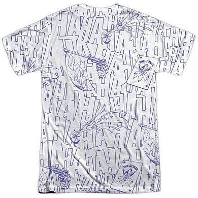 Batman Laugh Clown Laugh Short Sleeve Adult 100% Poly Crew T-shirt