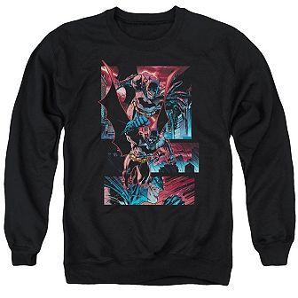 Batman Dark Knight Panels Adult Crewneck Sweatshirt