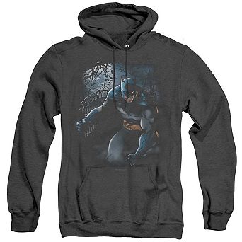 Batman Light Of The Moon Adult Heather Hoodie