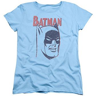 Batman Crayon Man Short Sleeve Womens T-shirt