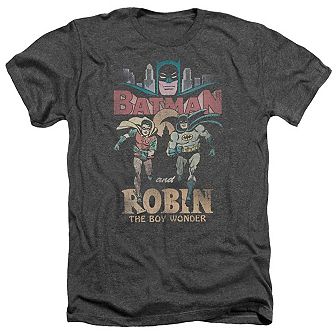 Batman Classic Tv Classic Duo Adult Heather T-shirt