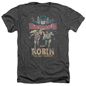 Batman Classic Tv Classic Duo Adult Heather T-shirt