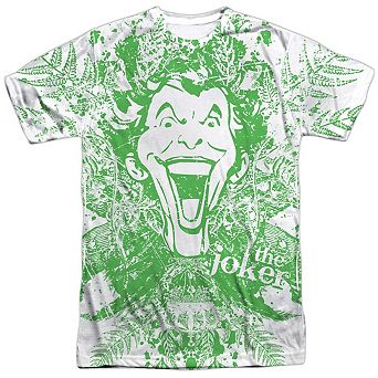 Batman Joker In The Wild Short Sleeve Adult 100% Poly Crew T-Shirt
