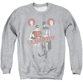 Batman Classic Tv Classified Adult Crewneck Sweatshirt