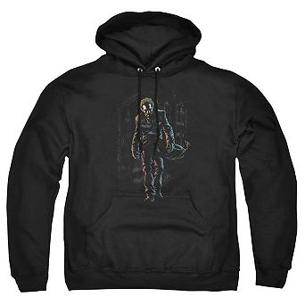 Batman Joker Leaves Arkham Adult Pull Over Hoodie