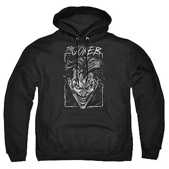 Batman Joker Storm On Black Adult Pull Over Hoodie