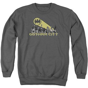 Batman Gotham Skyline Adult Crewneck Sweatshirt