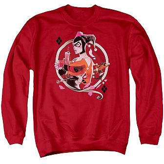 Batman Harley Q Adult Crewneck Sweatshirt