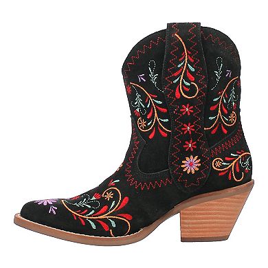 Women's Dingo Sugar Bug Leather Western Ankle Boots 