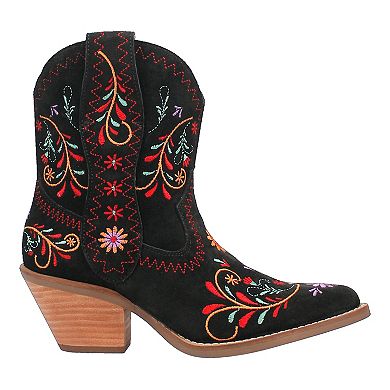 Women's Dingo Sugar Bug Leather Western Ankle Boots 