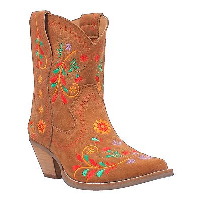 Women's Dingo Sugar Bug Leather Western Ankle Boots