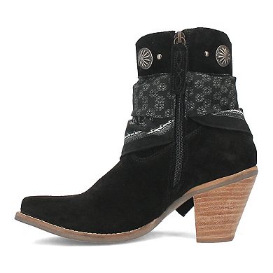 Women's Dingo Bandida Leather Western Ankle Boots