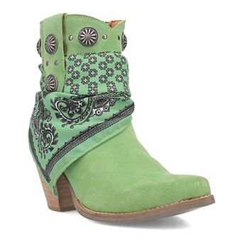 Women's Dingo Bandida Leather Western Ankle Boots