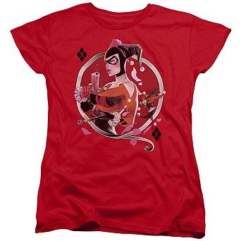 Batman Harley Q Short Sleeve Womens T-shirt