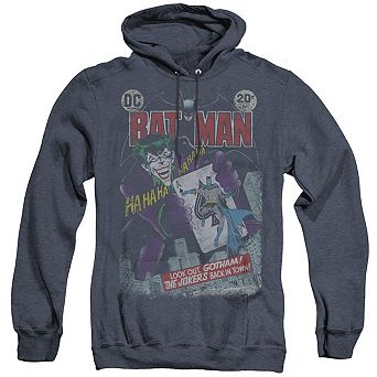 Batman 251 Distressed Adult Heather Hoodie