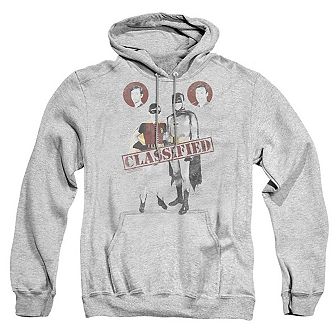 Batman Classic Tv Classified Adult Pull Over Hoodie