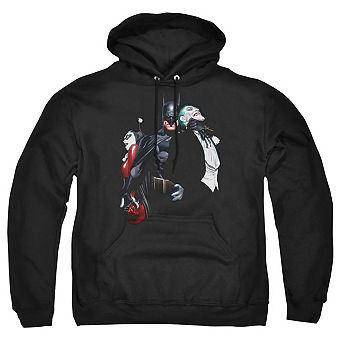 Batman Joker Harley Choke Adult Pull Over Hoodie