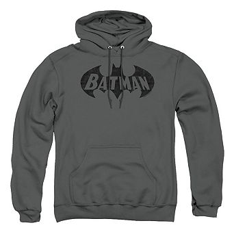 Batman Crackle Bat Adult Pull Over Hoodie